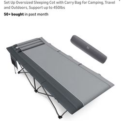 Timber Ridge Extra Wide Heavy Duty Camping Cot 