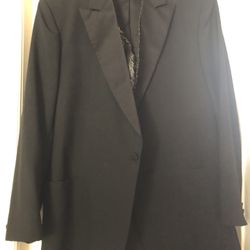 Men’s Black tuxedo jacket with Vest 