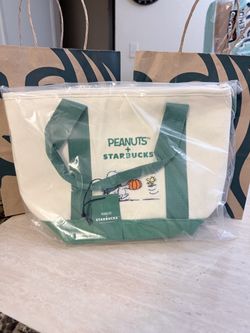Starbucks x Peanuts Canvas Tote Bag