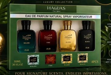 Hawas For Men Luxury Cologne Gift Set 4pc