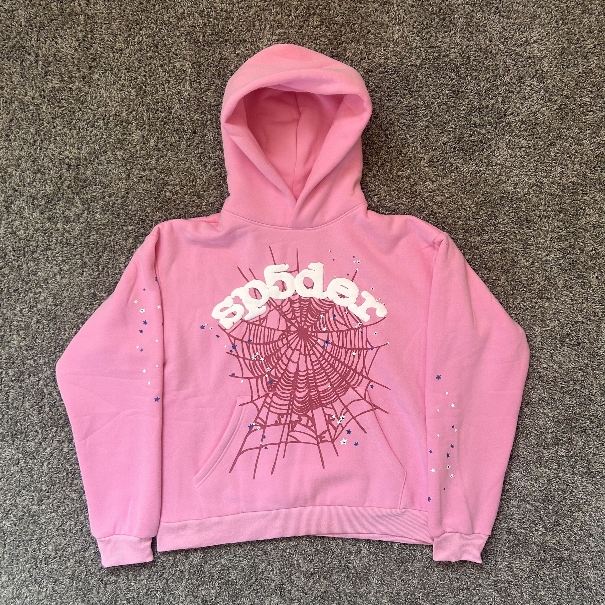 Pink Spider Hoodie Size Medium