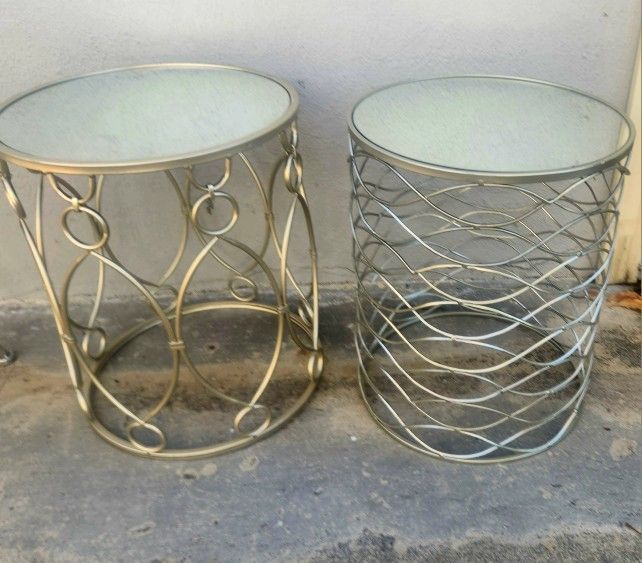 Metal Frame End Table 