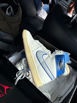 Air Jordan 1 Low White Blue Sneakers
