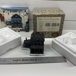 4 LANG & WISE Christmas Village Lot W/ Boxes 