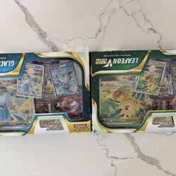Pokemon Leafeon / Glaceon Vstar Boxes and Phantasmal Pack