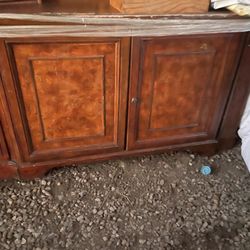 Beautiful Vintage All Wooden Bar Cabinet