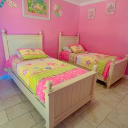 Two twin size with mattress and covers