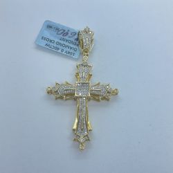 Diamond Gold Cross Pendant