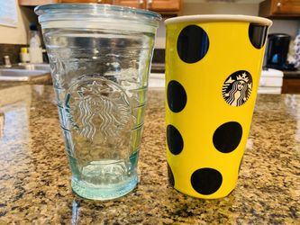 Starbucks Glass & Ceramic Bumblebee 🐝 Cup