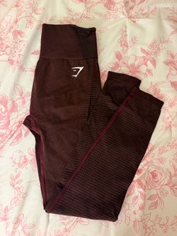 Gymshark Seamless Leggings Burgundy SIZE M