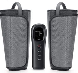 CINCOM Leg Massager for Circulation Air Compression Calf Massager for Muscles Relaxation FSA/HSA Eligible, Grey