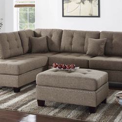 Sectional Sofa With Ottoman Brand New