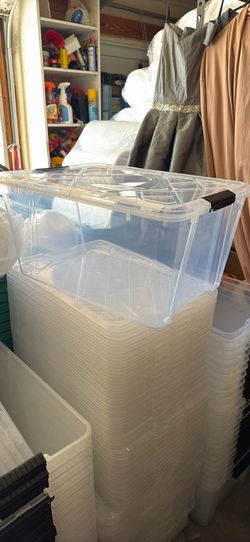 45 Quarts storage bin $7 each