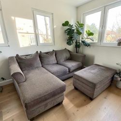 Sectional with Storage Ottoman