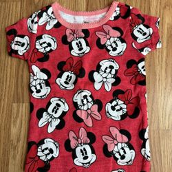 Disney Minnie Mouse Pink and Black Kids Shirt 18 Months