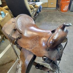 Oh Heavy Duty Leather Saddle 17 In
