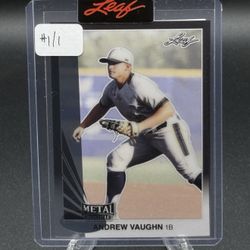 Leaf Metal Rookie Andrew Vaughn #1/1 Unsigned Proof (Sealed)
