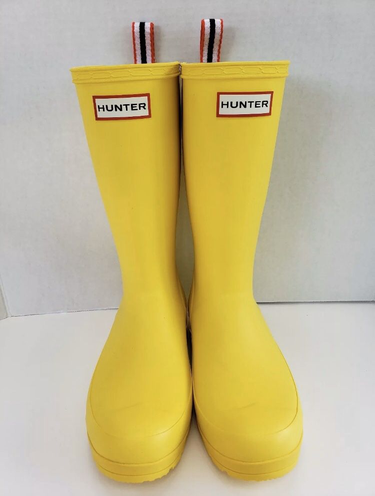 Hunter Original Tall Matte Yellow Rain Boots Size 10