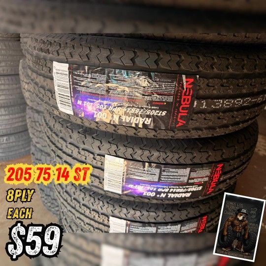 Trailer Tires ST 205 75 14 $59 EACH