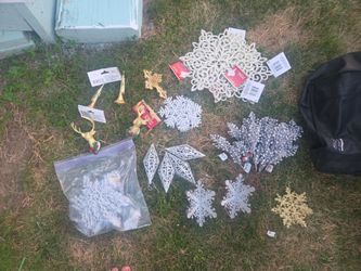 Christmas  snowflakes  and Christmas  thing