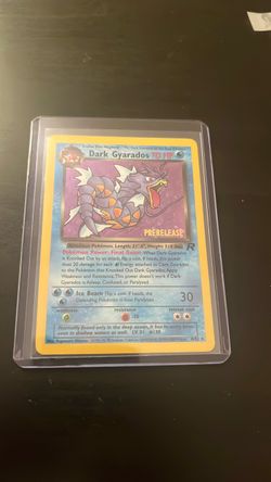 Pokemon Card Dark Gyarados Holo Prerelease Rocket NM
