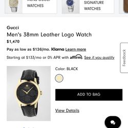 Gucci Men’s Watch 
