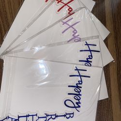 Vertical Acrylic Cake Toppers