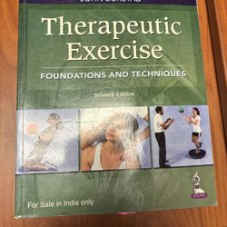 Therapeutic Exercise Foundations And Techniques 