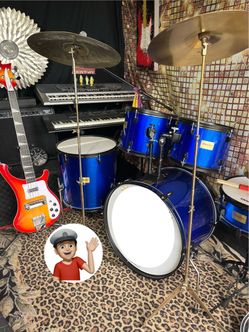 🔥 Adult Drum Set COMPLETE Drums