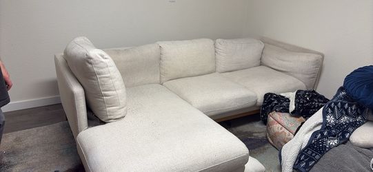 White sectional couch