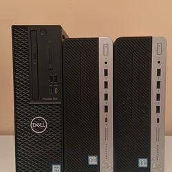 Lot of 3 Hp,Dell Desktop