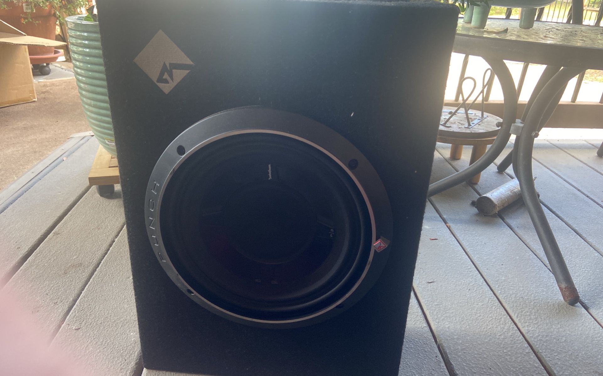 10 inch enclosed, shallow woofer false gate 10 inch