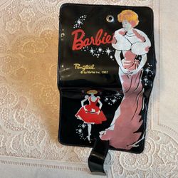 Barbie Wallet / change purse Vtg 1962- Black & Red Vinyl - orig. owner