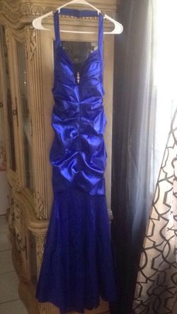 Royal Blue Mermaid Style Prom Dress