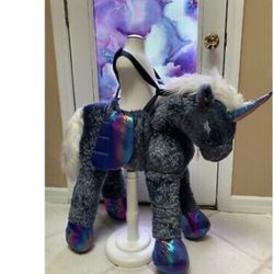 JUSTICE COSTUME MAGICAL UNICORN 3D PLUSH STEP IN RAINBOW 