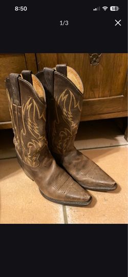 $40-Women's Nice Distressed Sonora Leather Boots 👢
