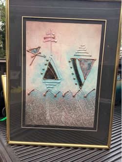 Vintage 3d art framed