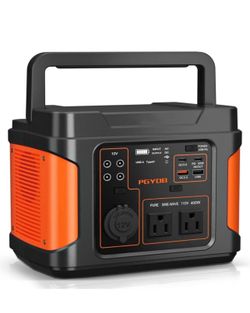 400W Portable Power Station, 296Wh Outdoor Solar Generator Backup Ternary Battery Pure Sine Wave