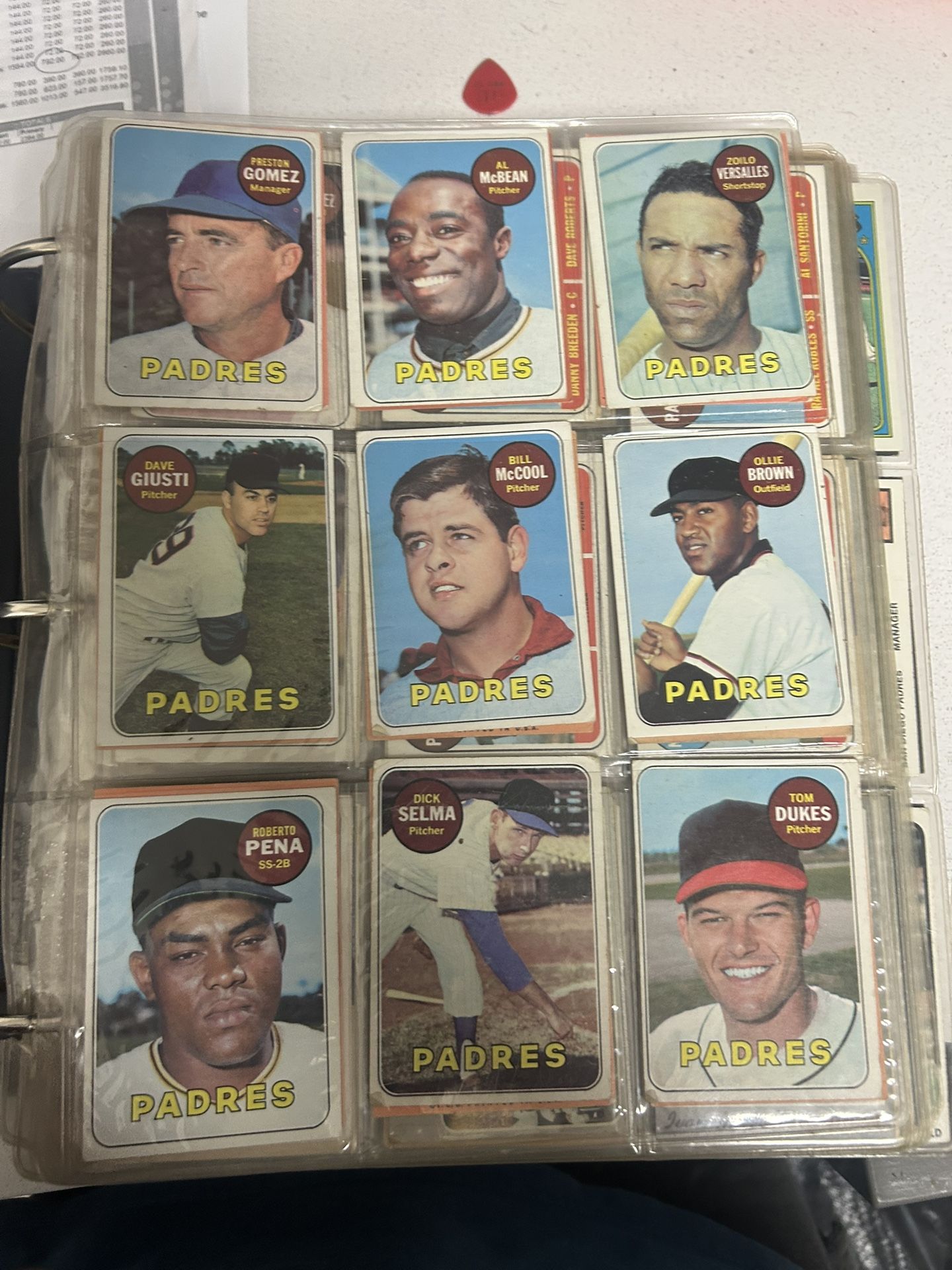 Padres Baseball Card Team Sets