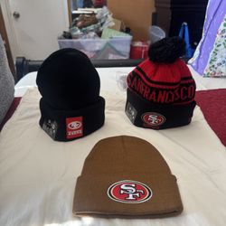 San Francisco 49ers, Adult One Size, Beanies, All New Items, Make Great Gifts 🎁 