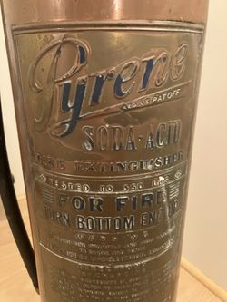 Copper Fire Extinguisher
