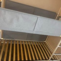 IKEA VITVAL bunk bed frame + under bed