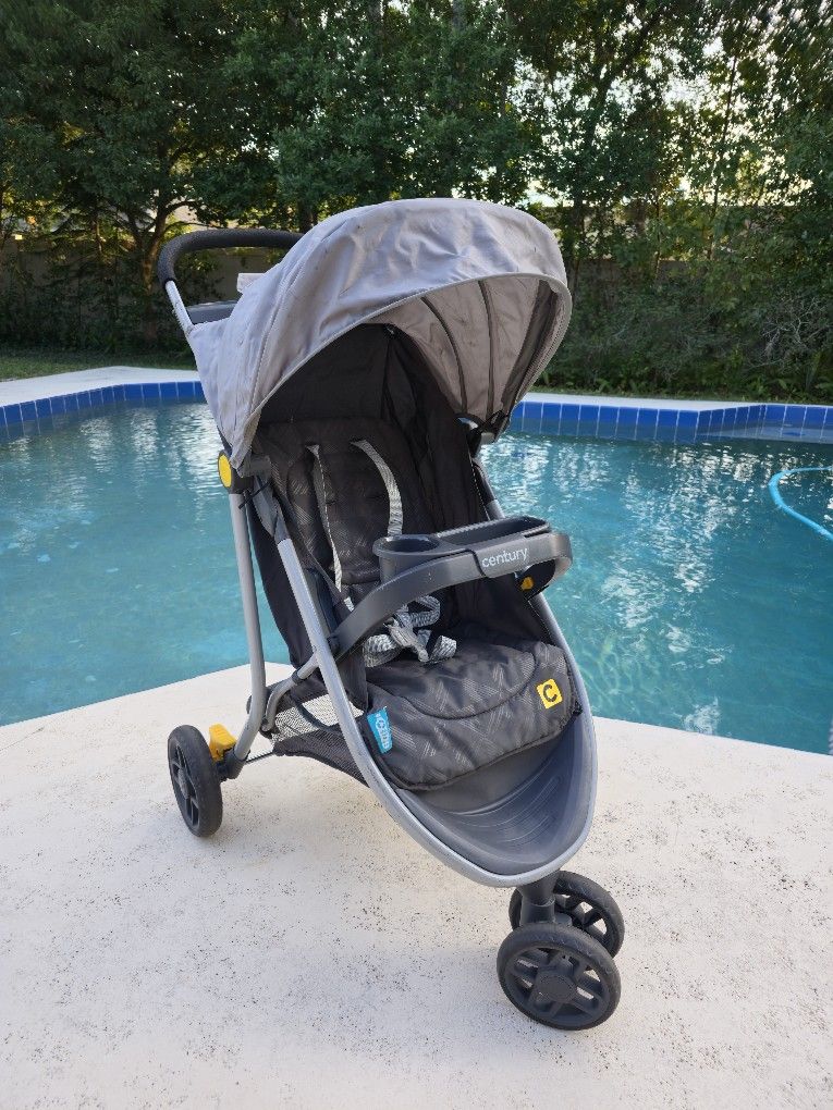 Stroller Jogger Lightweight Century Stroll On 3-Wheel Single Stroller Expedition Stroller Grey Car Seat Stroller Compact