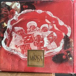 Mikasa Christmas Story Glass Bon Bon Plate, 21 Cm