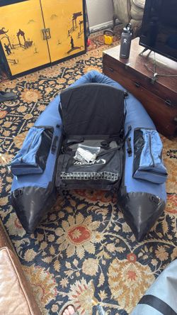 Outcast Fish Cat 4 Fishing Float Tube Blue Excellent 