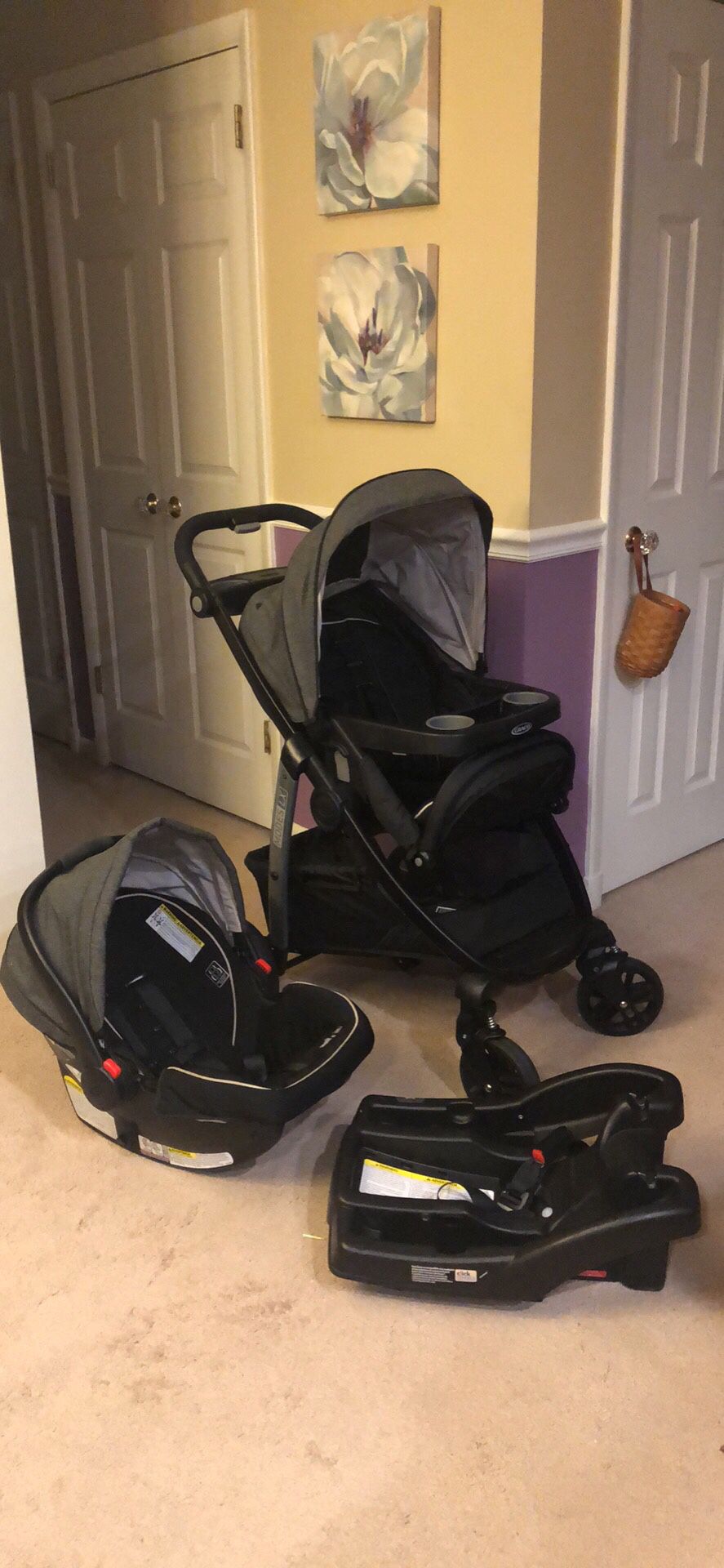 Infant car seat and stroller