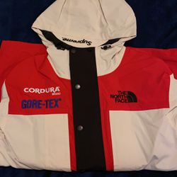 SUPREME x TNF Expedition Jacket, White XL