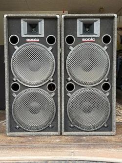 Sonic Speaker, 2 15" and Horn.  400 rms.   1/4 jack