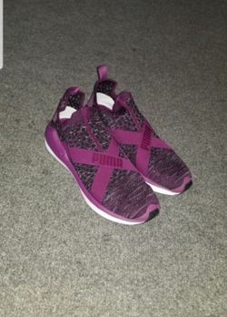 Purple Puma shoes