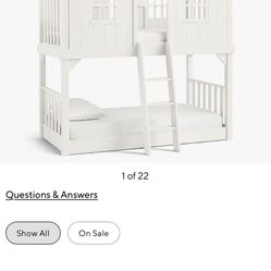 Pottery Barn Tree House Twin-Over-Twin Bunk Bed 
